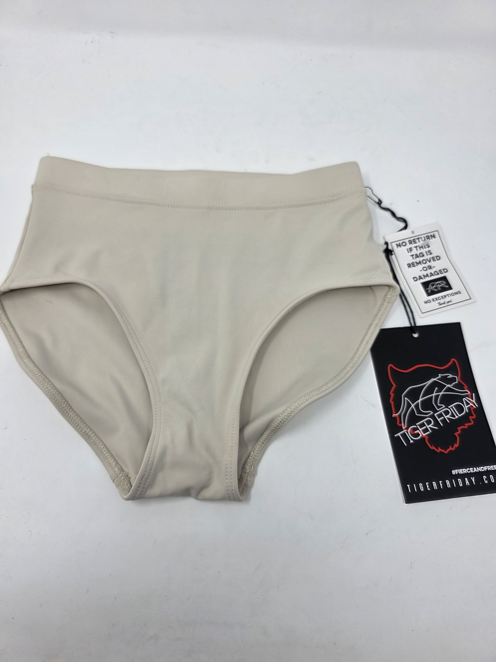 Tiger Friday Nude High-Waist Dance Briefs Adult XS NWT
